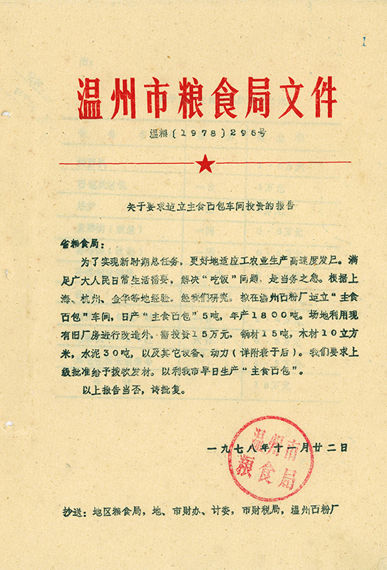 建立主食面包車間投資的報告